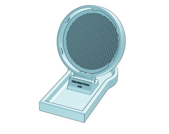 Sprossenglas mit Auffangschale STL