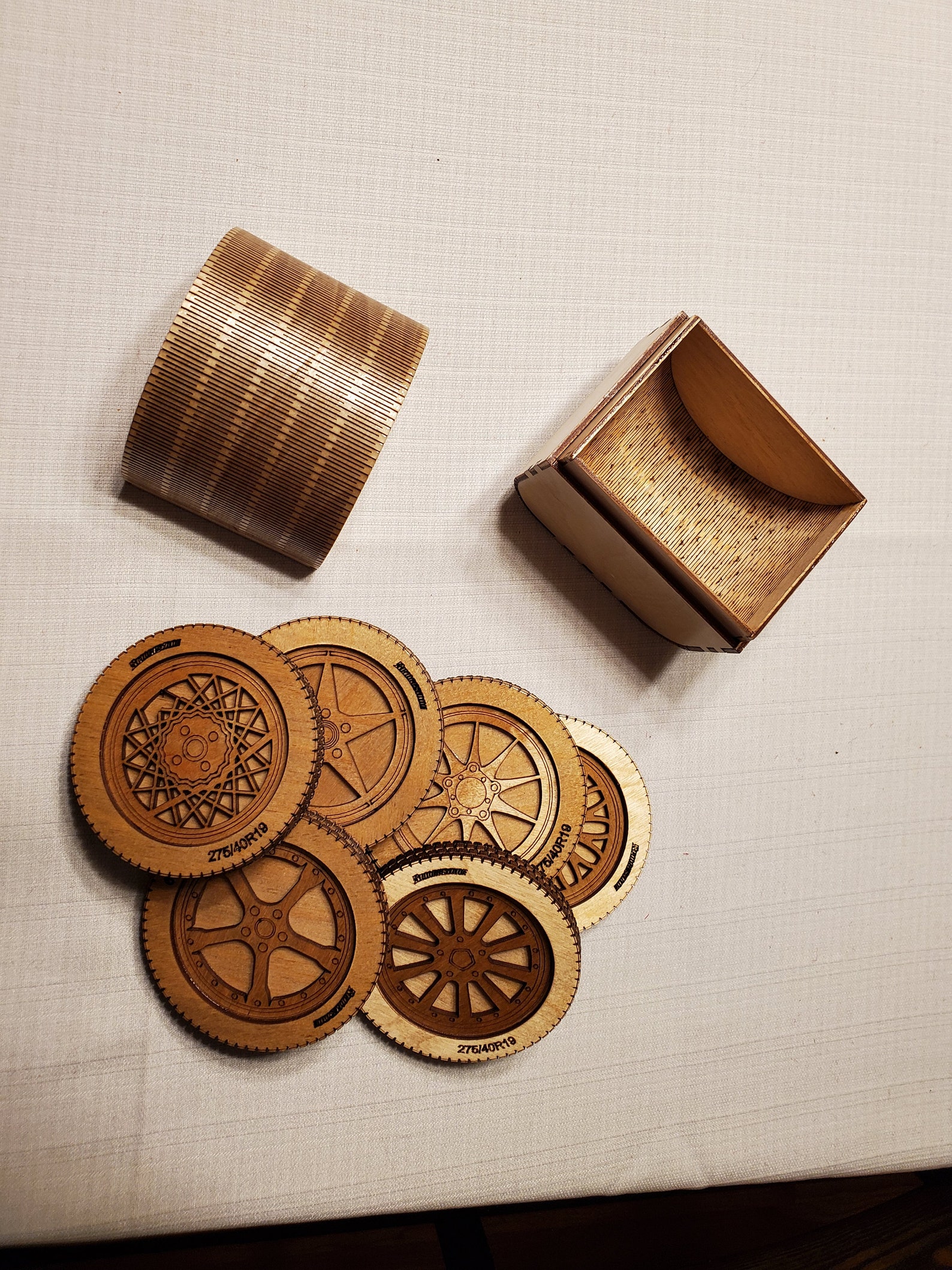 Tire and Rim Glass Coasters Etsy