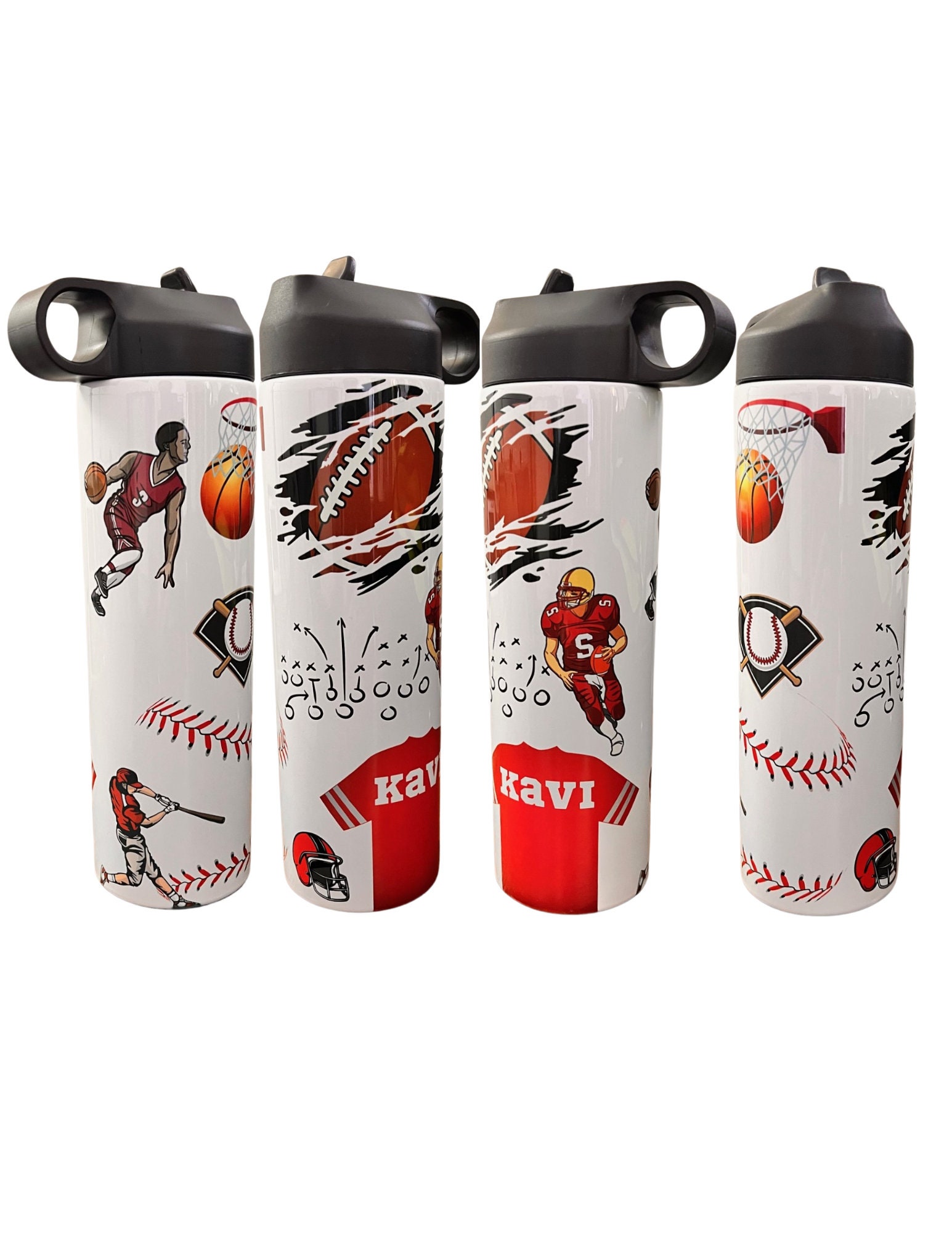 Personalized Sports Water Bottle | Custom Sports Tumbler | Boys Sports ...