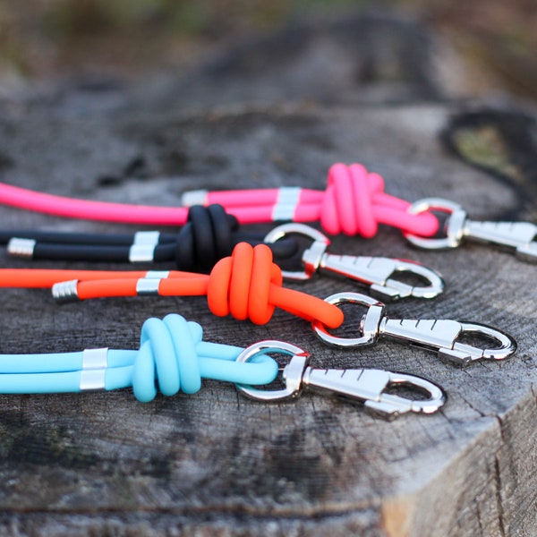 Dog leash Biothane in bright colors, leash with hand strap made of Biothane in 4 great colors, dog leash Biothane round