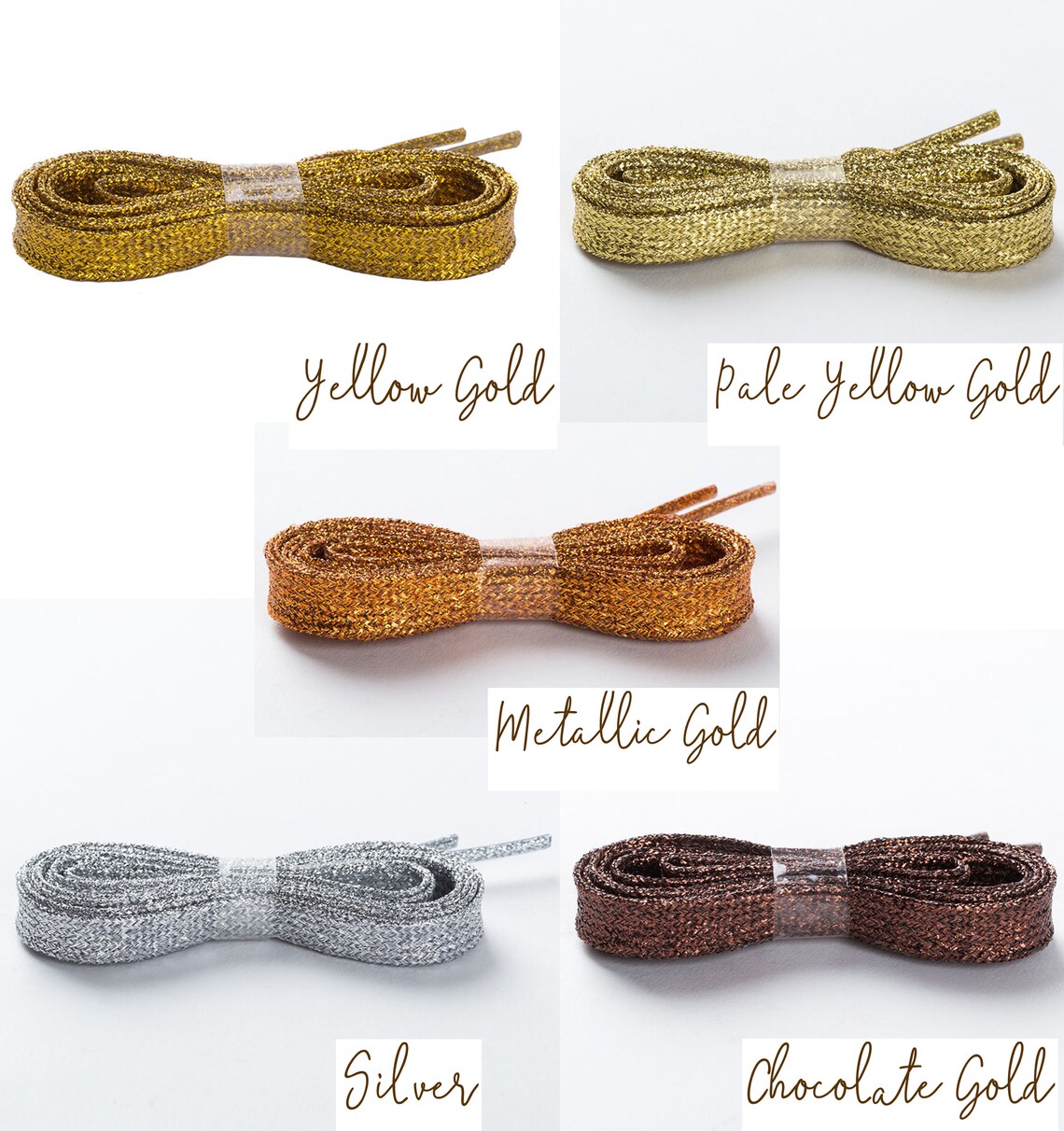 Golden Glitter Sparkling Shoelaces SparkleShimmerShine Shoe Etsy