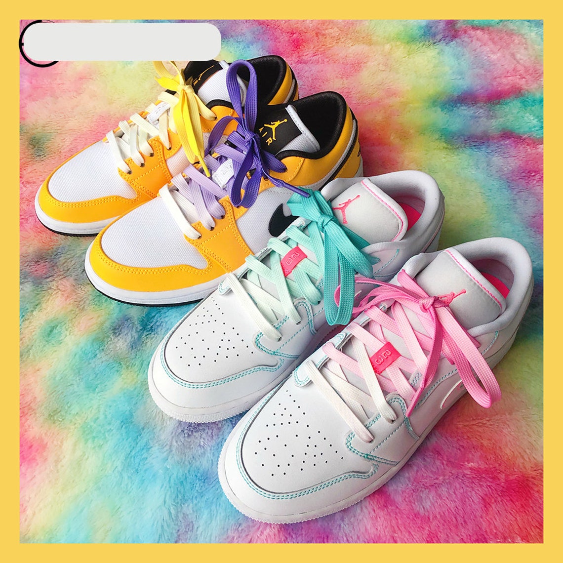 Gradient shoelaces Tie Dye Laces Etsy