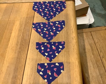 Melon and lemon dog bandana