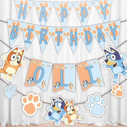 Bluey Printable Birthday Party Decoration. Bluey Party - Etsy