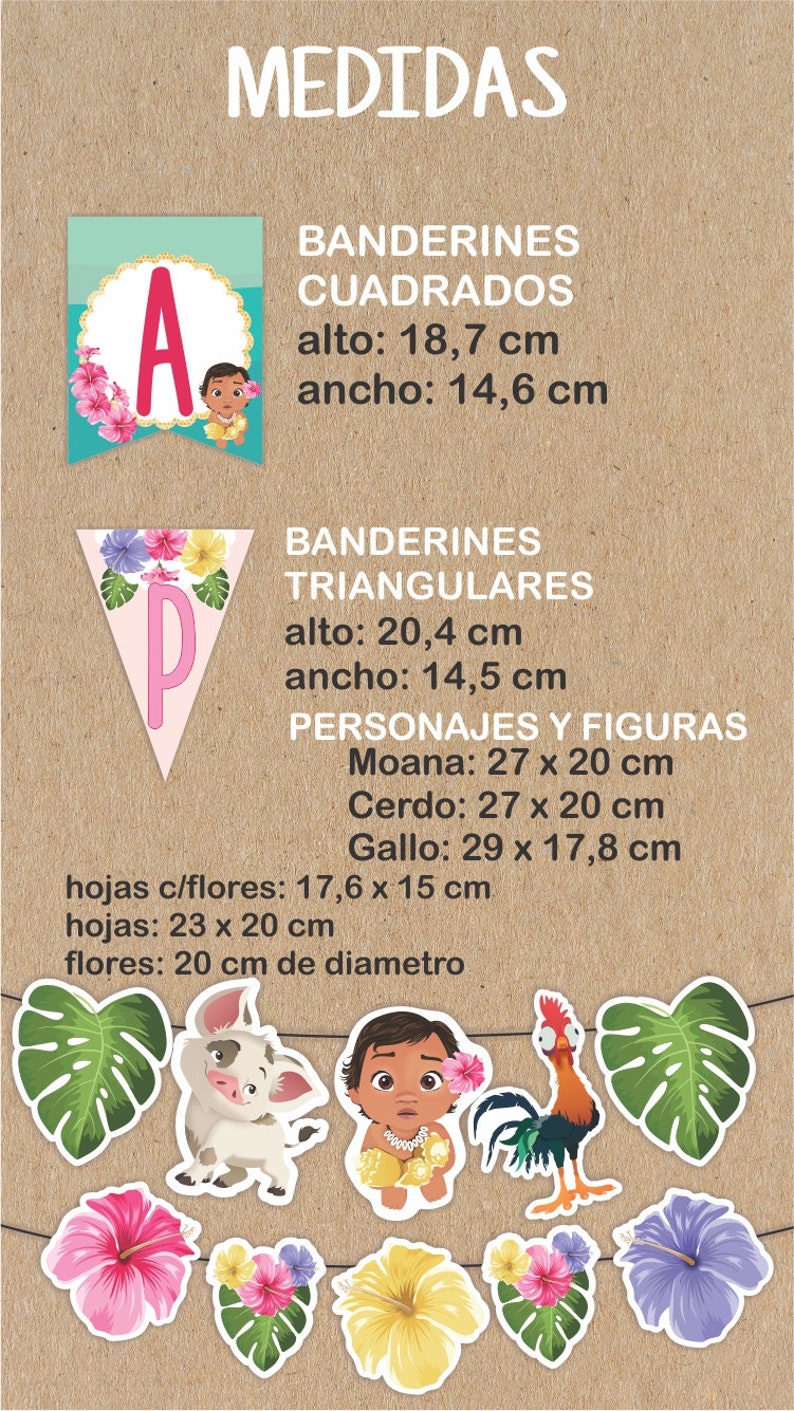 Moana Happy Birthday Printable Banners.moana Party - Etsy