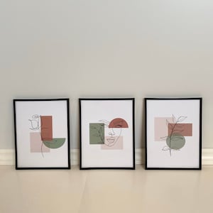 Abstract Prints - set of 3