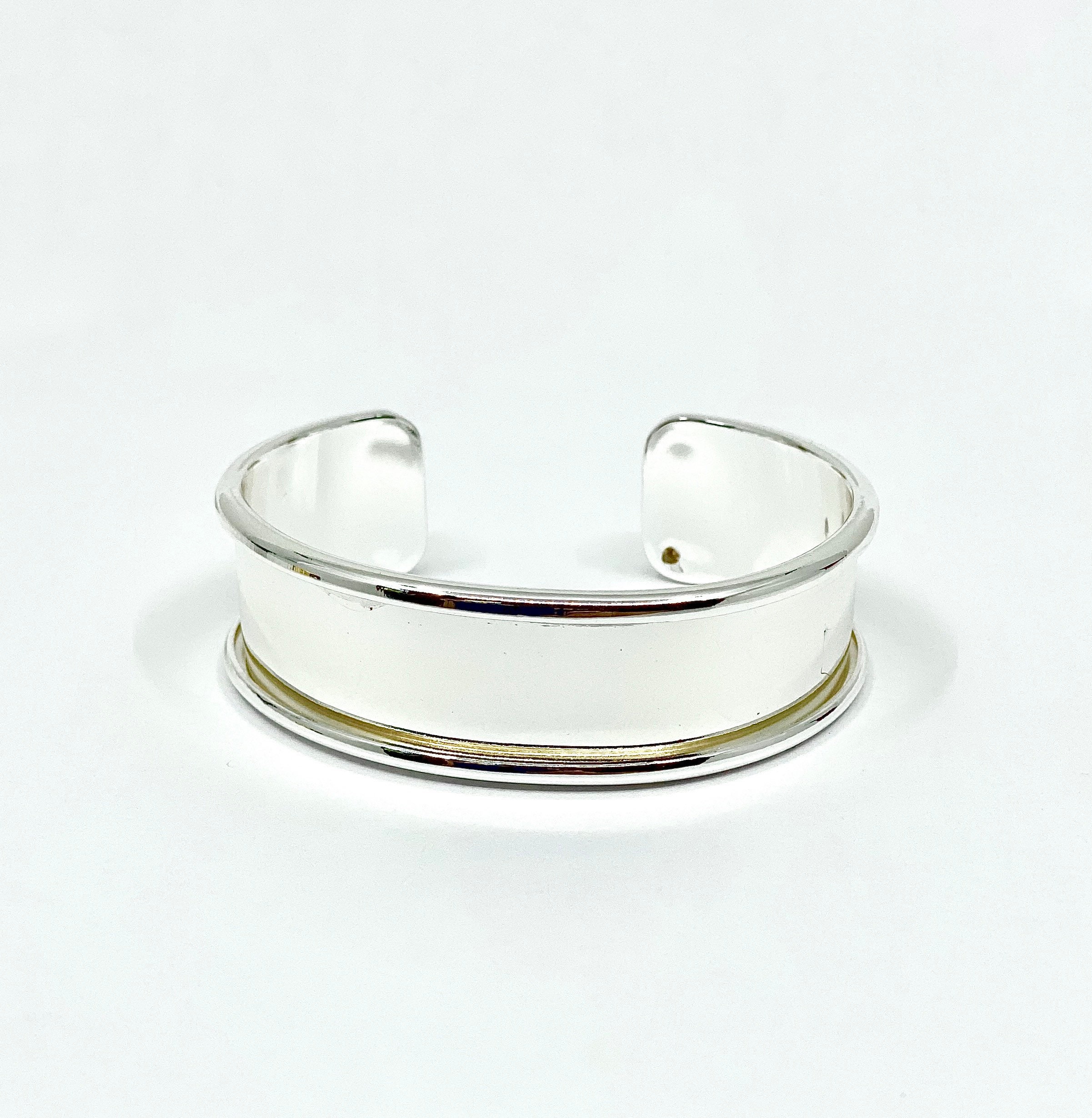 Cuff Bracelet Blank, Inlay Cuff Bracelet, Jewelry Blank, Channel Cuff