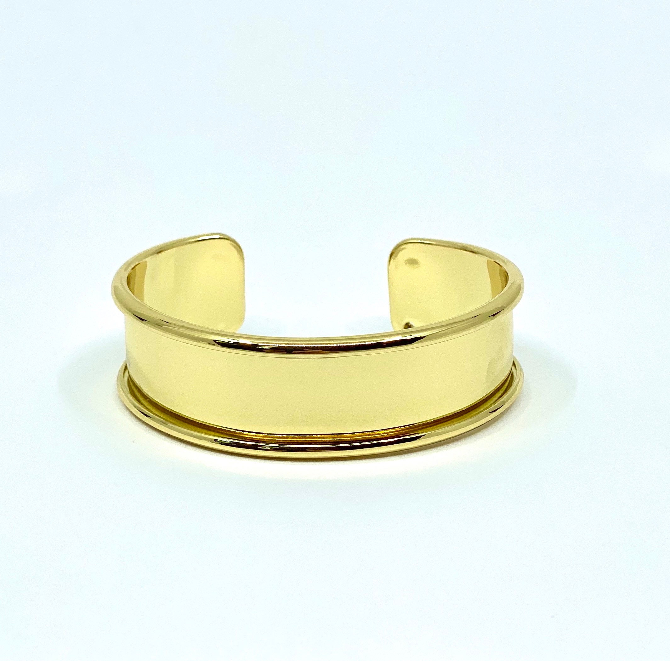 Cuff Bracelet Blank, Inlay Cuff Bracelet, Jewelry Blank, Channel Cuff