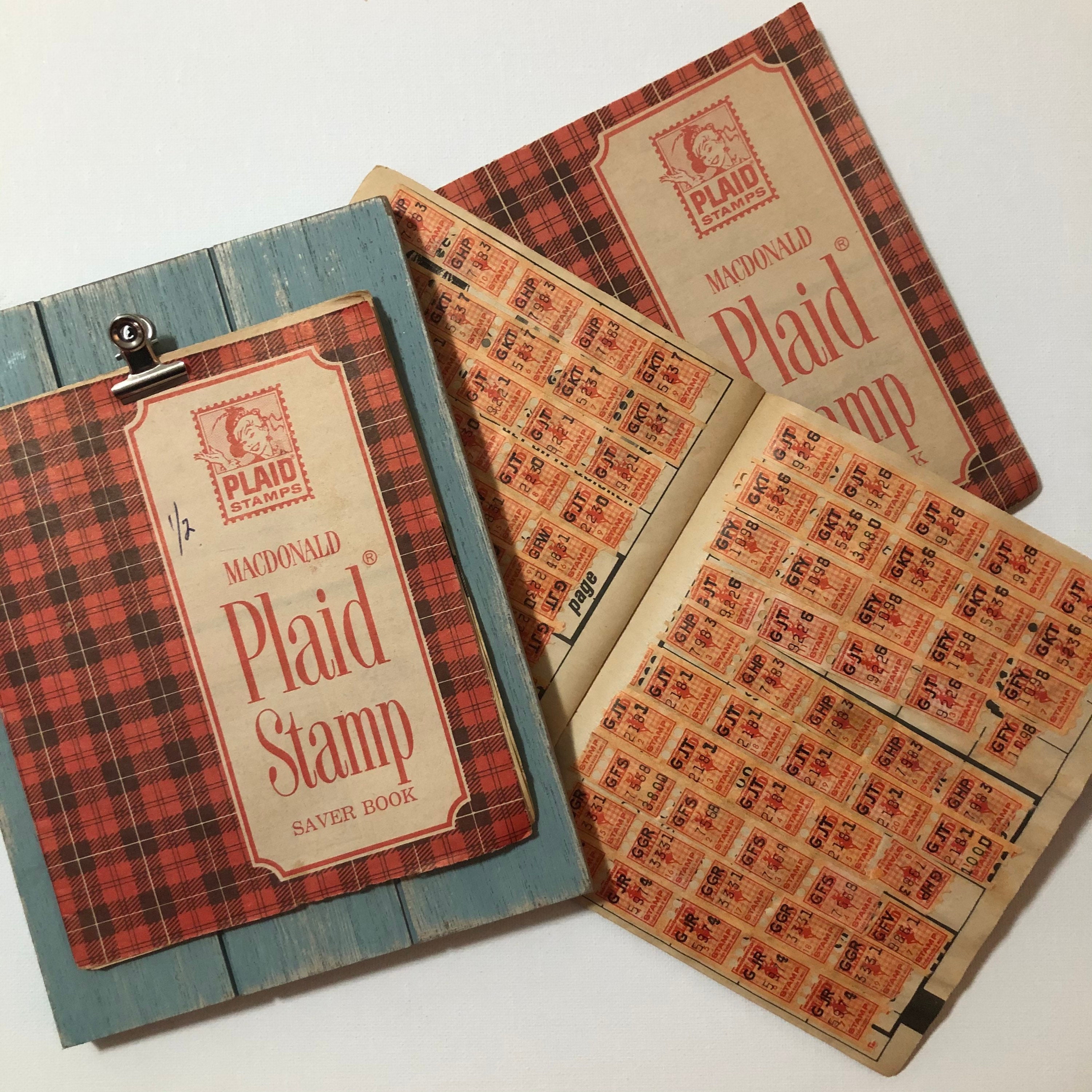 2 Vintage 1965 PLAID STAMP Savers Booklet Filled with Etsy