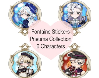 Genshin Vision Frame-personagestickers - Fontaine Pneuma Collection