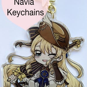 Genshin Navia Keychains