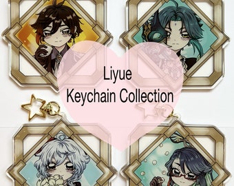 Genshin Vision Frame Character Keychains - Liyue Collection