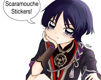Genshin Scaramouche Stickers