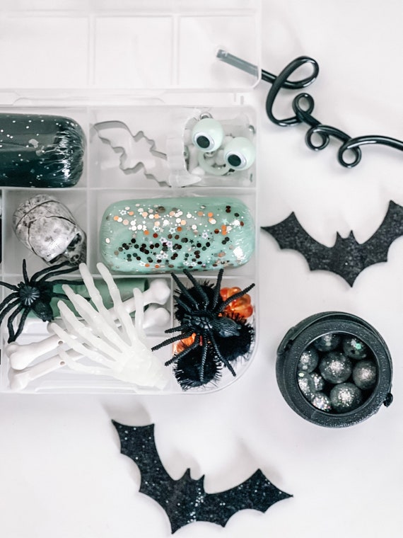 Spookyplaydough Sensory Busy Box Halloween Playdough Kit