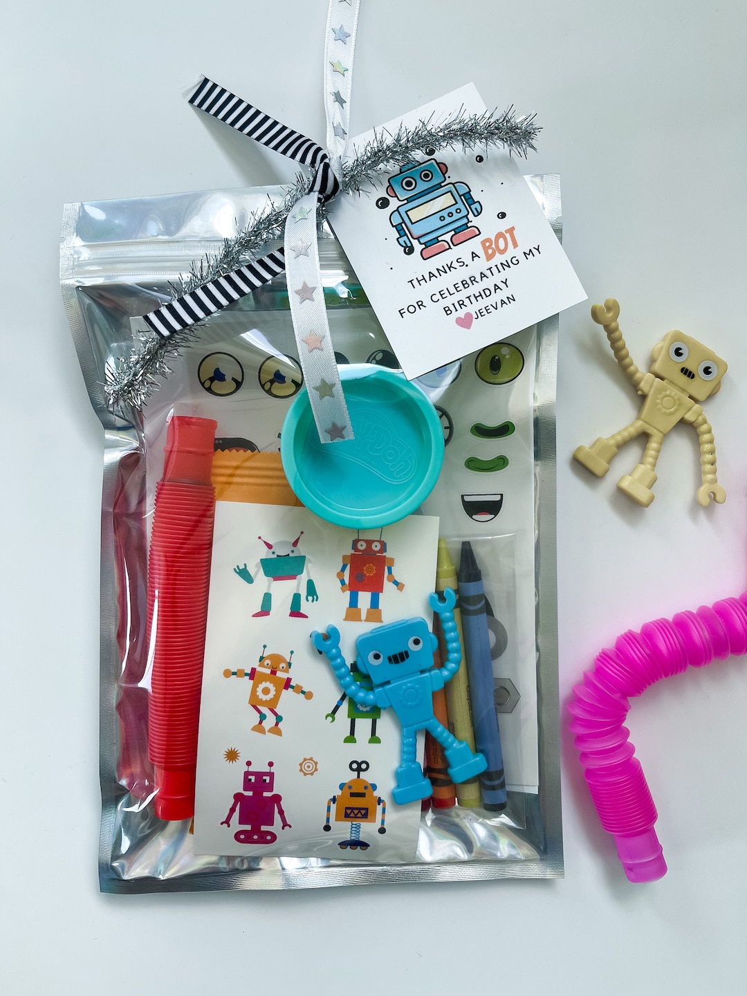 Robot Party Favors Robot Birthday Robots Kids Robot Gifts Etsy