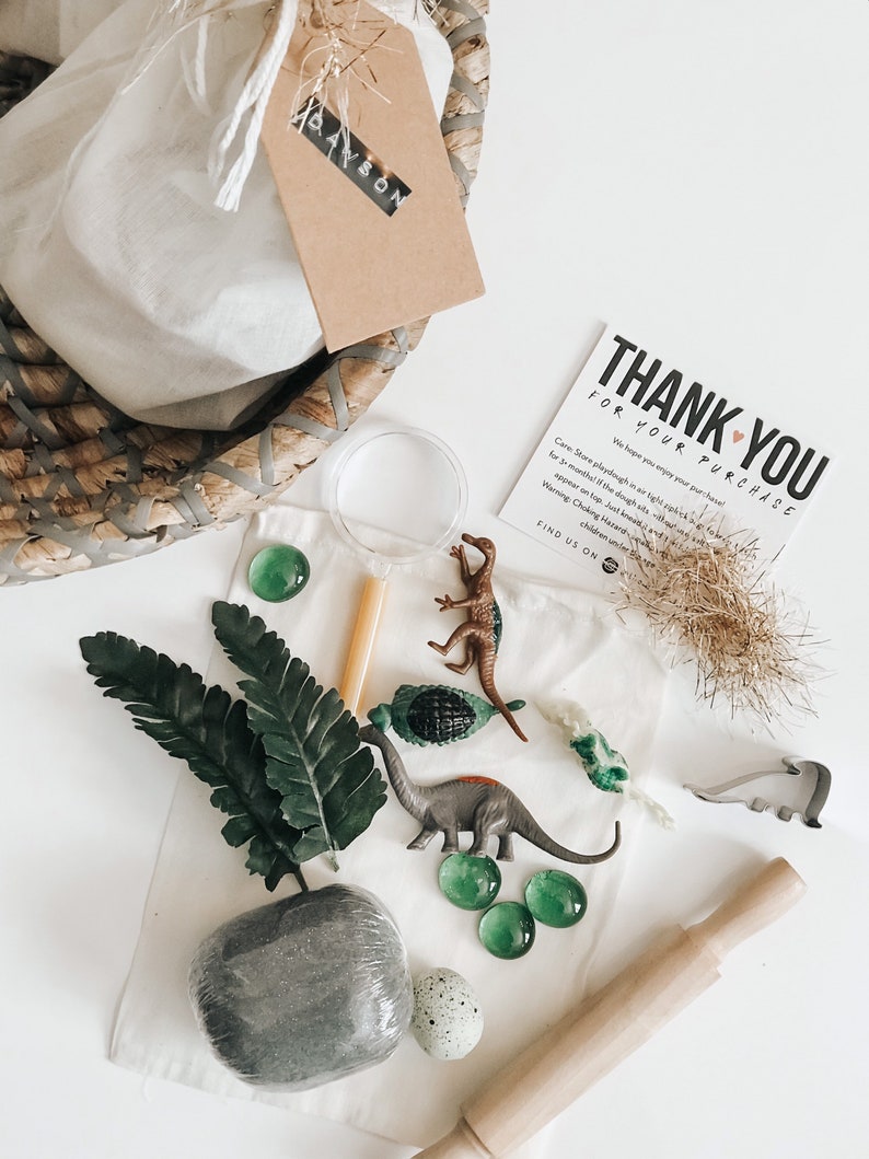 Sensory Kit Playdough Kit Play Dough Kit Sensory Bin Party Favor Sensory Box DINO MINI Playdough Sensory Busy Box