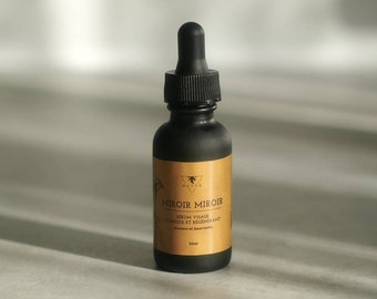 Face serum for sensitive skin, toning and regenerating, hemp, borage and lemongrass MIROIR MIROIR