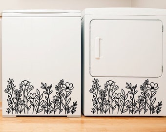 Washer Dryer Decal, Washer Dryer Stickers, Wash Dry Sticker, Laundry Room Decor, Laundry Room Sign, Laundry Room Sticker, Laundry Room Label