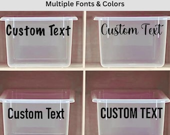 Custom Vinyl Label, Custom Text Label, Name Label, Name Sticker, Storage Label, Jar Label, Supplies Label, Classroom Label, Label Stickers