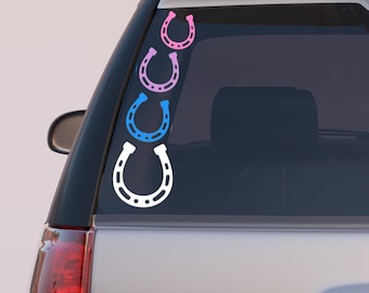 Horseshoe Vinyl Decal, Horseshoe Decal, Horseshoe Car Decal, Horse Car Decal, Horseshoe Sticker, Horseshoe Accessory, Horse Girl, Horses