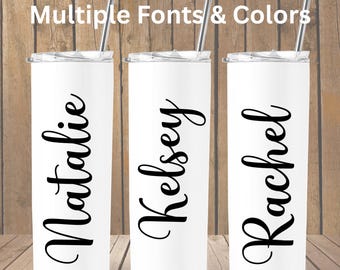 Custom Vinyl Decal, Vinyl Text decal, Custom Name Decal, Name Decal, Name Sticker, Custom Name Sticker, Custom Name Label, Name Tumbler