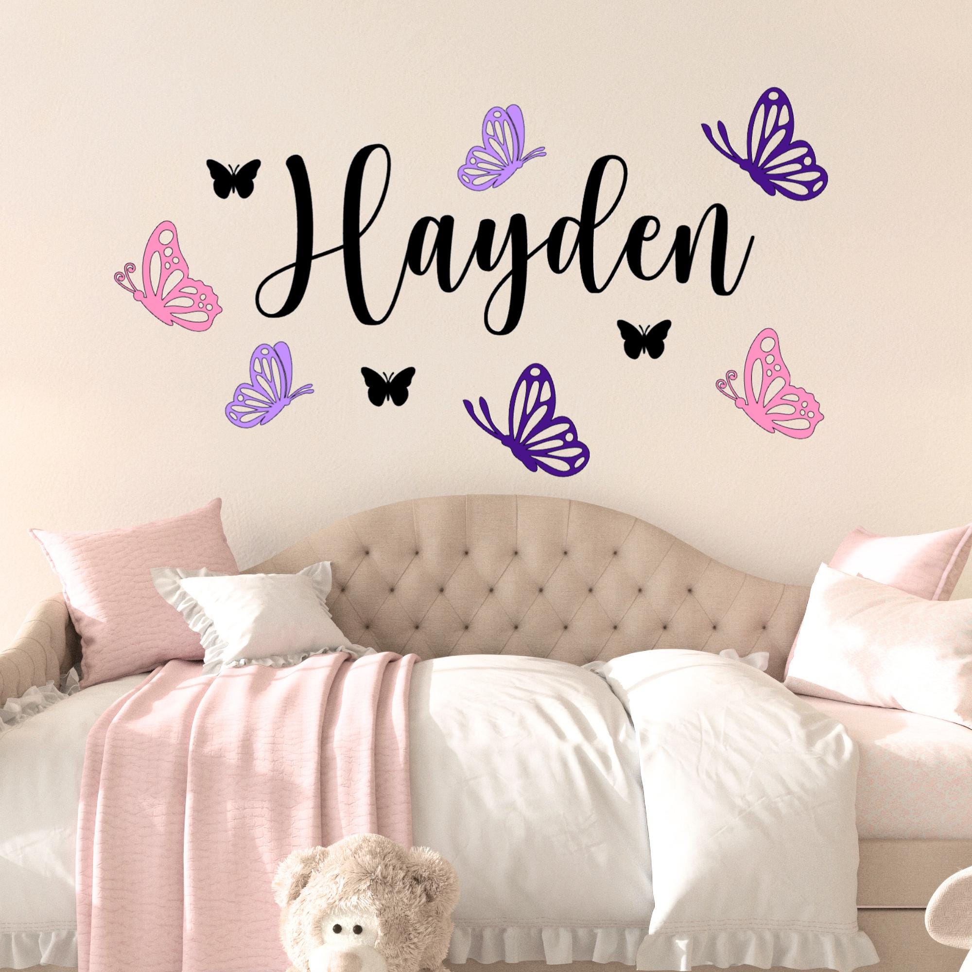 Personalized Wall Decal, Nursery Wall Decal, Personalized Name Decal ...