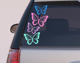 Butterfly Vinyl Decal, Butterfly Decal, Butterfly Car Decal, Hippie Car Decal, Butterfly Sticker, Cute Butterfly, Girly Car Decal