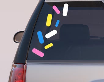Sprinkle Vinyl Decal, Sprinkle Decal, Sprinkle Car Decal, Girly Car Decal, Sprinkle Sticker, Sprinkles, Sprinkle Accessory