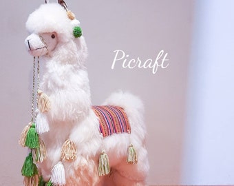 Big Alpaca toy - Big alpaca - stuffed animal- handmade