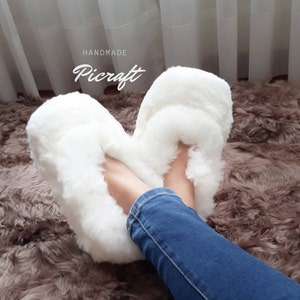 Plush hotsell slippers online