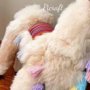 Big llama toy Big teddy stuffed animal real size teddy birthday party nursery child's room alpaca toy big Alpaca teddy-handmade image 5