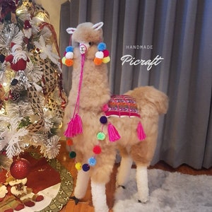 Big Alpaca toy - Big alpaca - stuffed animal, handmade, soft alpaca