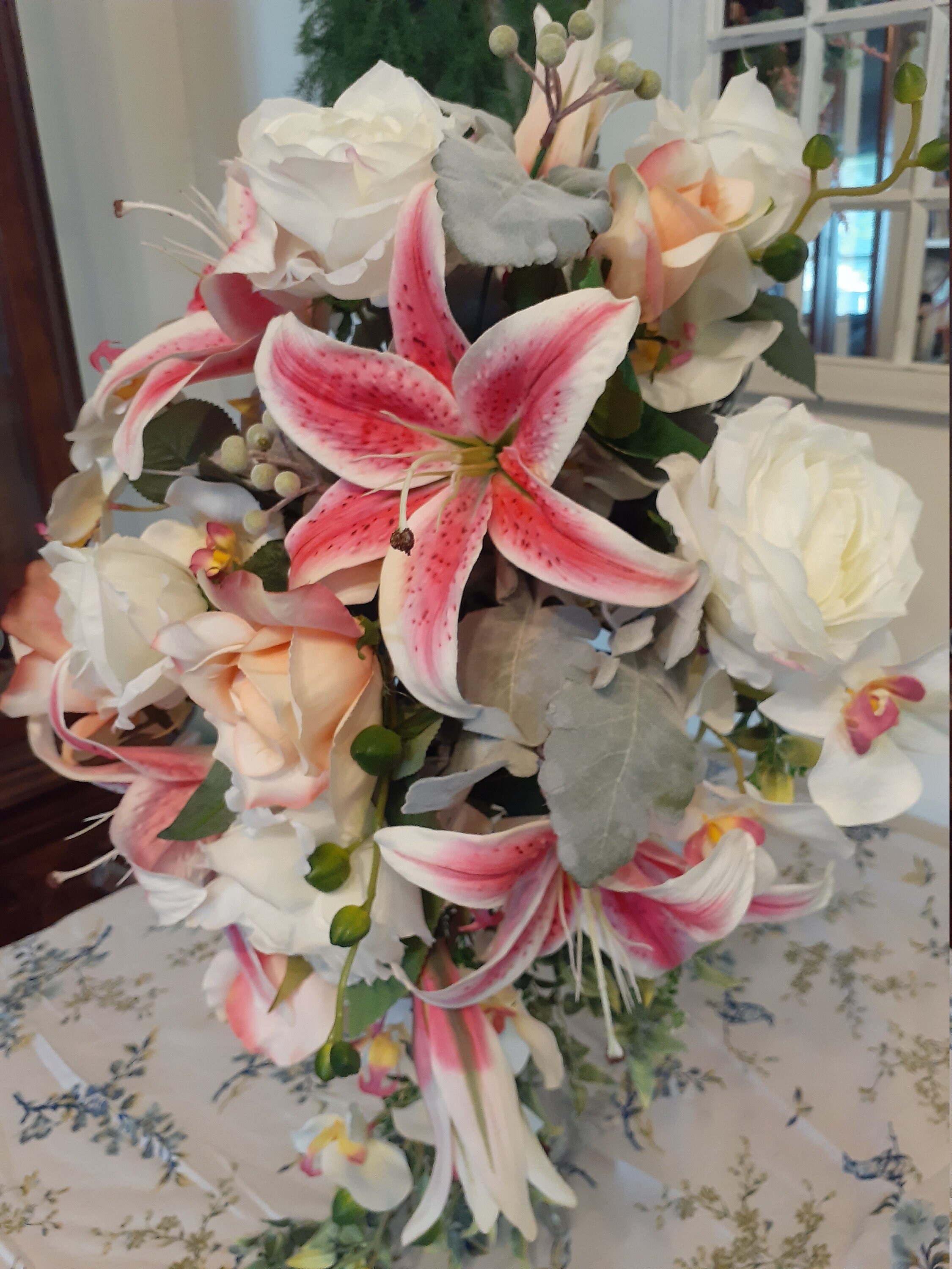 Cascading Stargazer Lily Bouquet Etsy