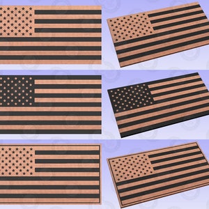 American Flag USA - CNC Digital File - VCarve - Aspire - Cricut- Silhouette - svg - dxf - eps - ai - pdf Direct Download File