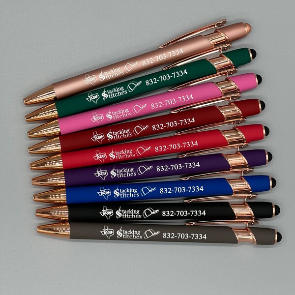 Custom Logo Pen Blue Etsy Custom Logo Pen Blue Etsy