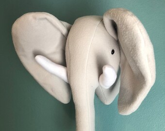 Elephant Head Wall Ornaments Doll Wall Decoration Head AUTOECHO Animal Head Wall Decoration Wall Mount Decor Child Room Kindergarten Wall Hanging Mount Stuffed Plush Toy,55x26x37cm Elephant Head Wall Ornaments Doll Wall Decoration Head AUTOECHO Animal Head Wall Decoration Wall Mount Decor Child Room Kindergarten Wall Hanging Mount Stuffed Plush Toy,55x26x37cm