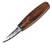 ShowJade Damascus Steel 1095/15n20 Sloyd Knife Wood Carving Knife with Walnut Handle Wood Carver Small Knife Whittling Wood Working … 
