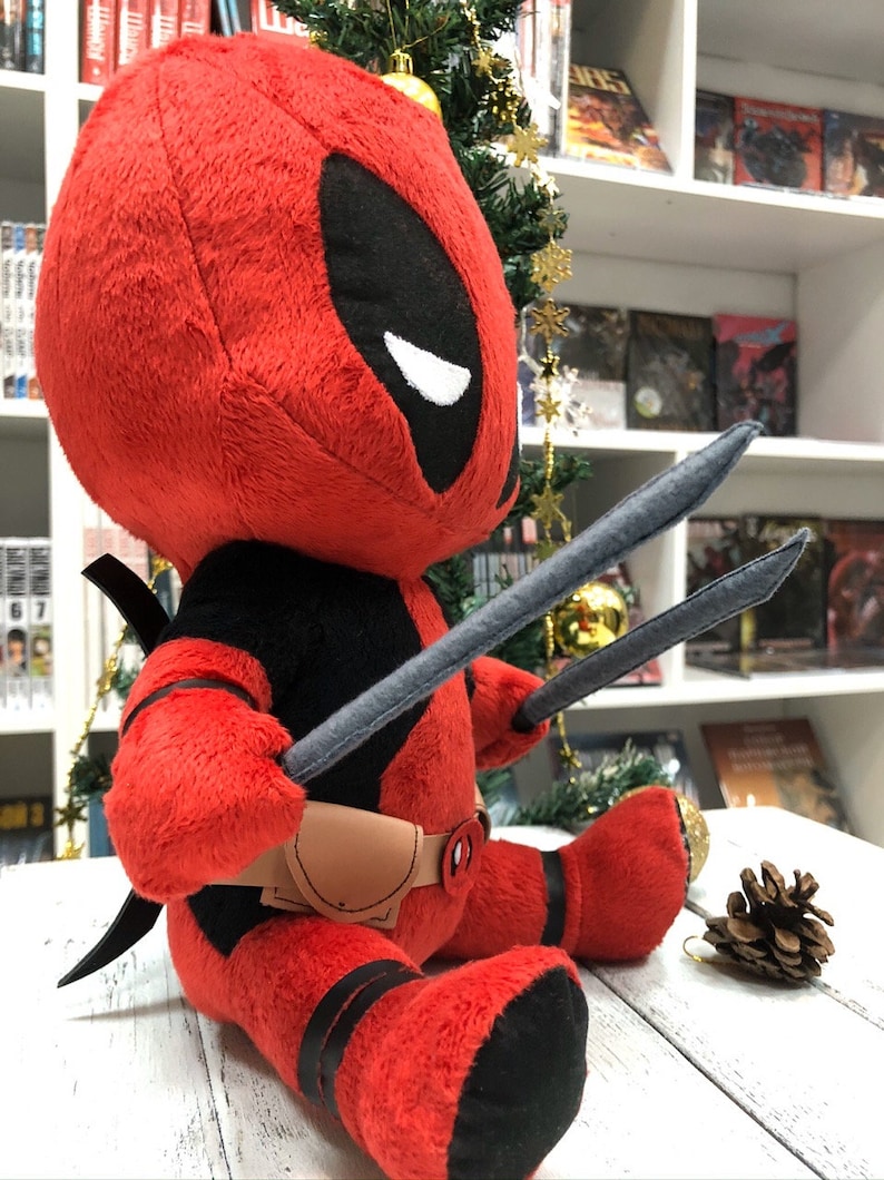 Deadpool Plush Toy marvel superhero movie comic Wade Wilson Etsy