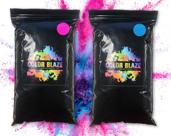 Black Out - 2 Pfund Pink / Blau Gender Reveal Powder