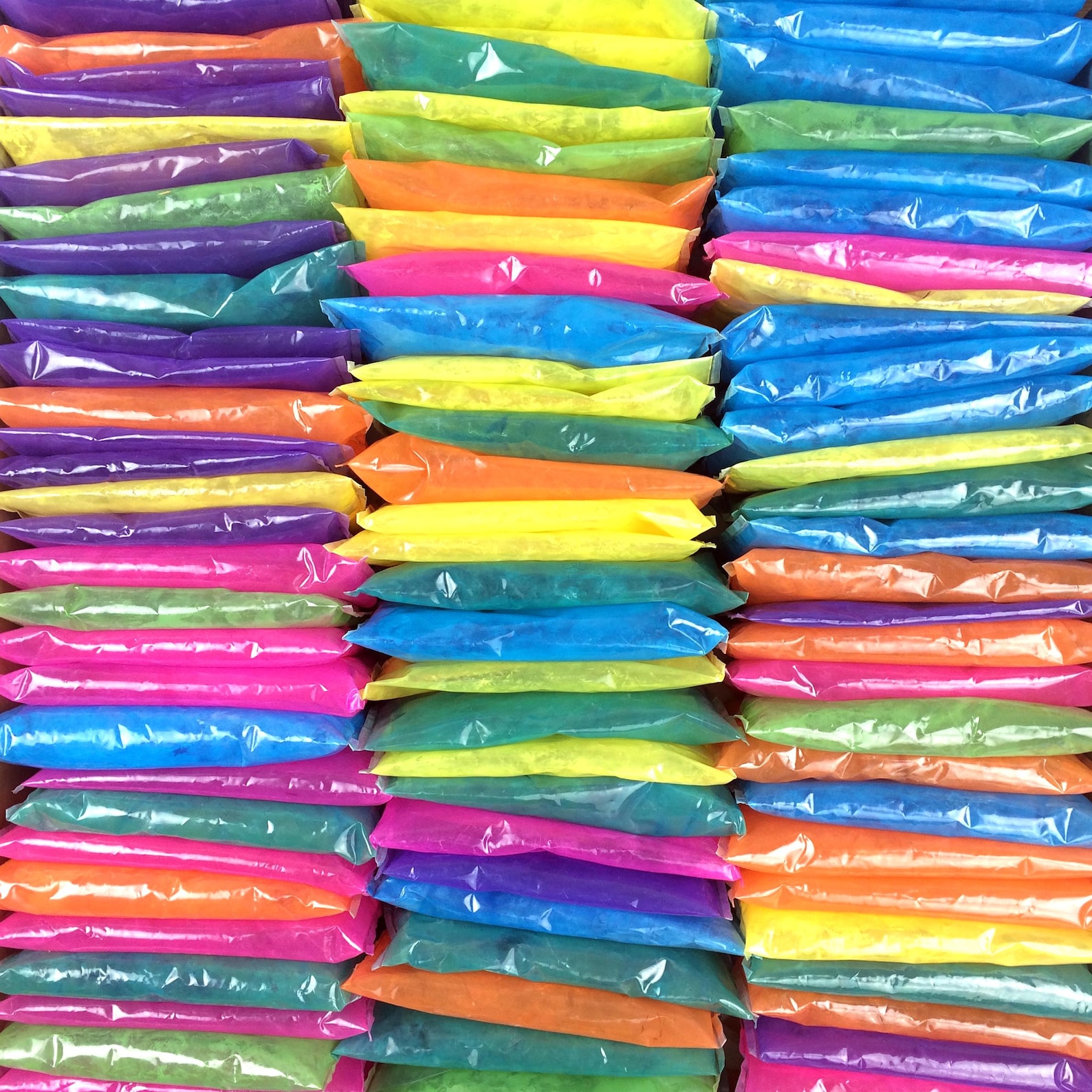 Holi Color Powder Packets - 50 Individual Bags for Fun Runs - Etsy