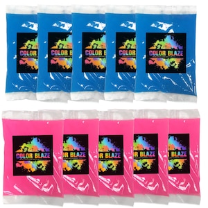 Gender Reveal Pink/Blue Color Powder Packets