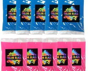 Gender Reveal Pink/Blue Color Powder Packets