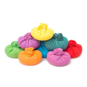 Color Blaze Color Powder Balls - Pre-Filled Mesh Balls for Holi, Backyard Birthday, Youth Group, Color War, Outdoor Fun - 8 Pack, 8 Colors