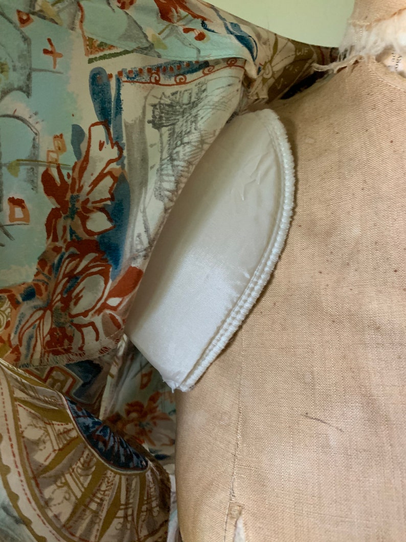 Vintage 90\u2019S Silk Nautical Print Blouse