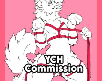 YCH Shibari furry Comm Lees de beschrijving
