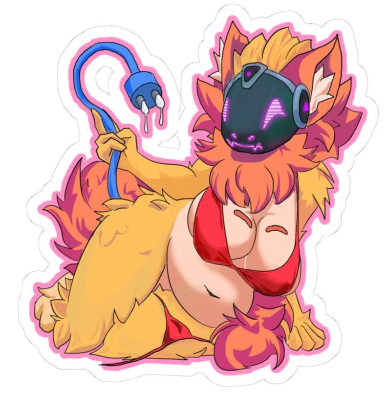 nsfw-protogen-sticker-furry-yiff-anthro-delta-pinup-etsy