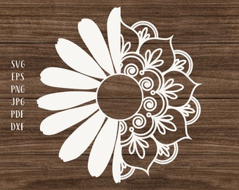 Download Flower Mandala Svg Etsy