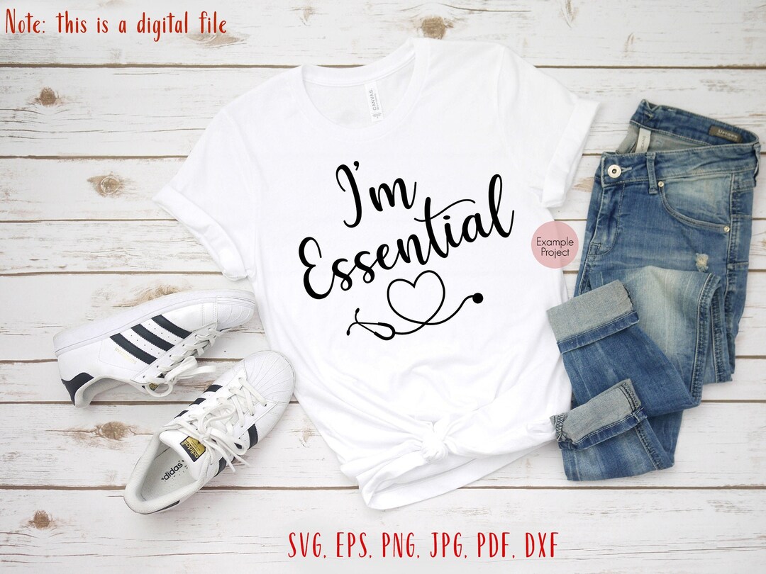 I'm Essential Svg File Nurse Svg I'm Essential Car Decal Svg Nurse Hat ...