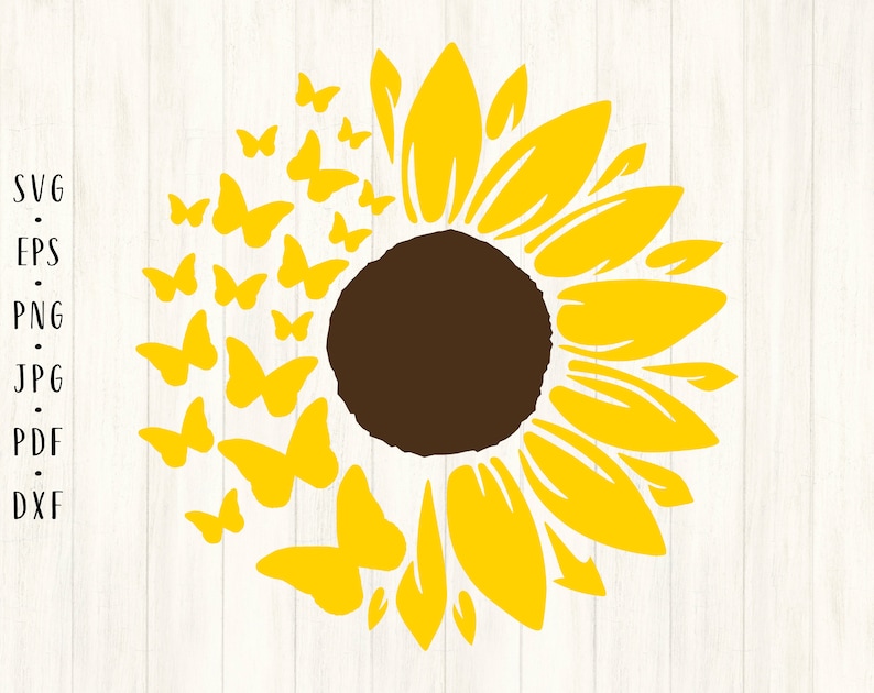 Free Free 341 Sunflower Butterfly Svg SVG PNG EPS DXF File