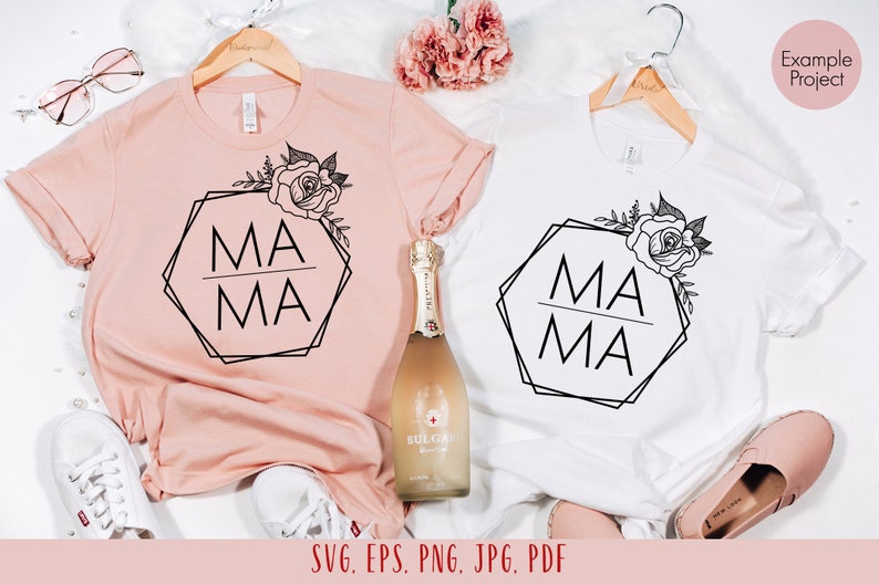 Mama floral hexagon svg Mothers day modern svg Mama clipart Mama hexagon svg Mothers day shirt svg Mama floral frame Mom svg Mama vector image 7